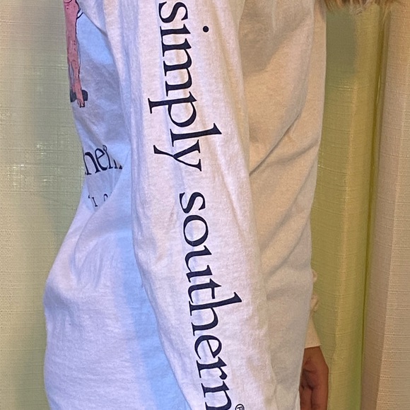 Simply southern white long sleeve. Size medium. - Picture 3 of 4